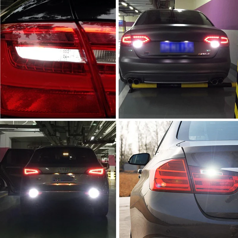 Auxito 2x для BMW E60 E90 T15 W16W светодиодные лампы автомобильного фонаря Canbus Backup Reverse Light без ошибок интерьера 3535SMD белого цвета.
