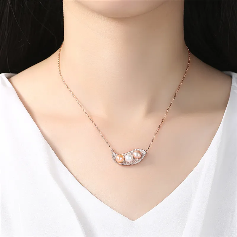 Latest Fashion Women Necklace Elegant 925 Sterling Silver Freshwater Pearl Pendant Necklaces | Украшения и аксессуары