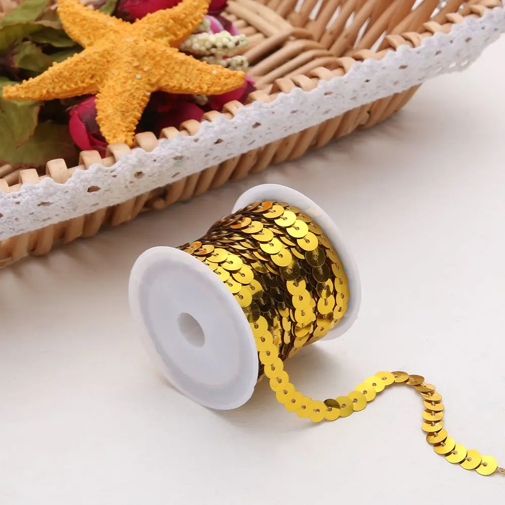 Новые DIY 5 ярдов 6 мм граненые свободные блестки пайетки выбрать DIY Ювелирные изделия шитье блесток швейное ремесло DIY свадебное украшение