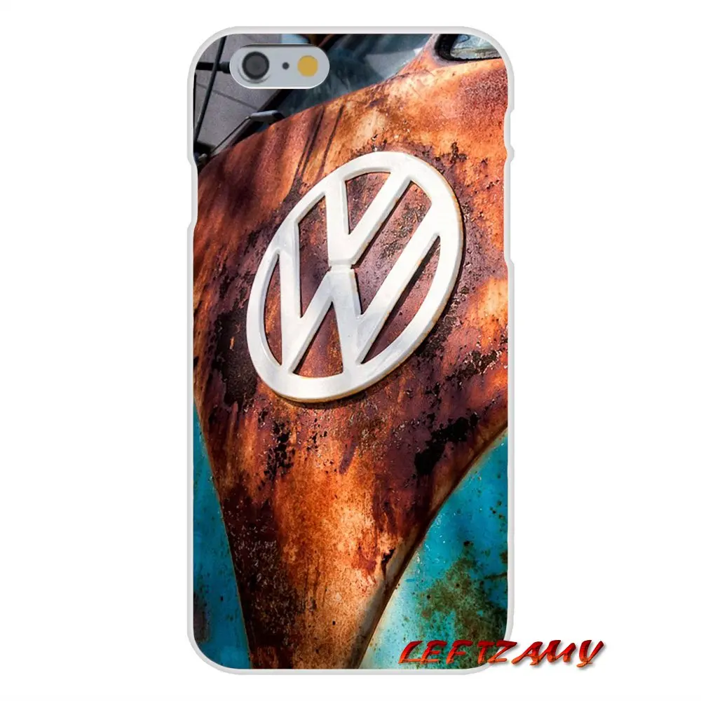 Для iPhone X 4 4S 5 5S 5C SE 6 S 7 8 плюс аксессуары телефон оболочки обложки ретро volkswagen Vw