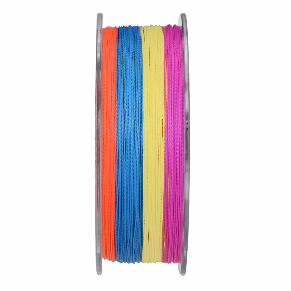 KastKing Многоцветный 500 М Сильный ЧП Multifilament Плетеная Леска 10-80LB Супер Морской Лески |
