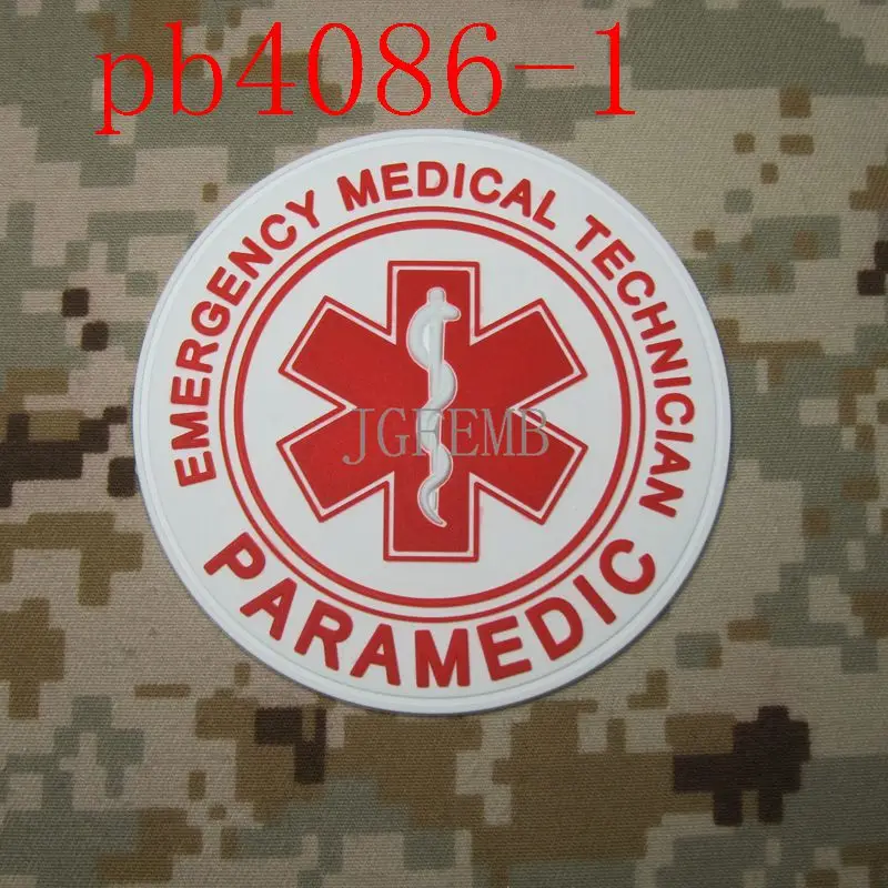 Аварийный медицинский техник фельдшер тактический боевой дух военный Красный Крест 3D ПВХ - Цвет: pb4086 RED