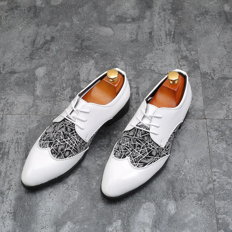 Мужские классические туфли на шнуровке черные мягкие мокасины из искусственной