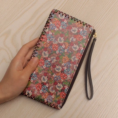 Style 5 Английский винтажный женский кошелек на запястье Длинный кошелек держатель для карт, Модный женский клатч кошелек из искусственной кожи ручной работы тонкий кошелек сумка - Цвет: Style 5