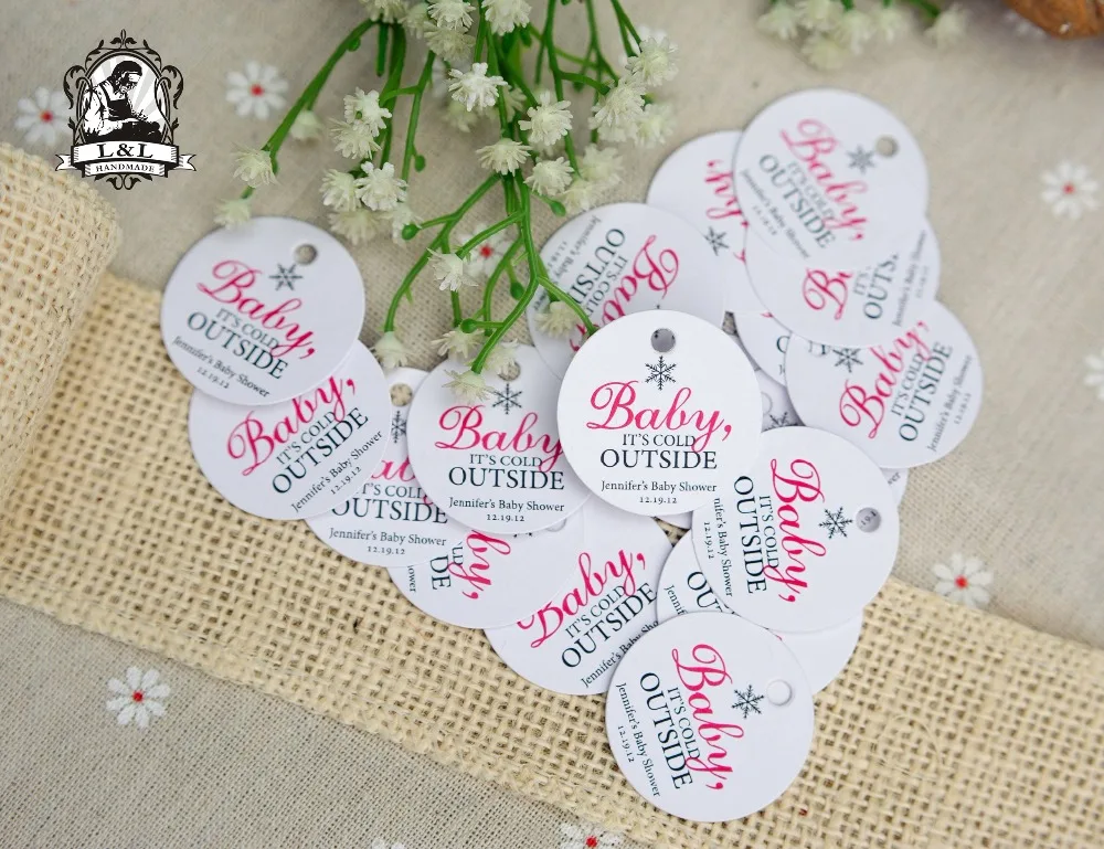 200 pcs 3.5cm round kraft/white paper label Clothing Merry Christmas Holiday Literature and art Child gift | Дом и сад