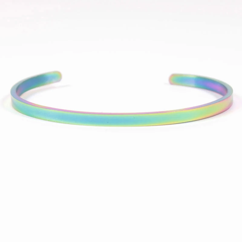 Браслеты из нержавеющей стали с гравировкой имени ширина 4 мм 100 шт./лот|Браслеты| |