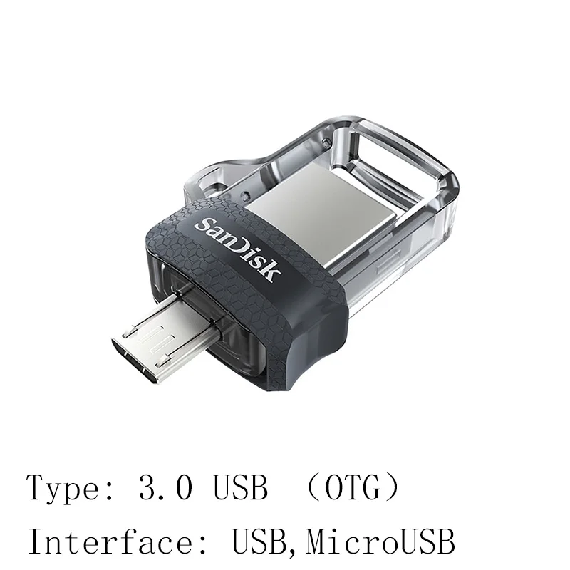 SDDD3 Флеш-накопитель sandisk 128 Гб 64 ГБ 32 ГБ 256 Гб OTG USB флеш-накопитель 32 64 128 16 ГБ флеш-накопитель 3,0 USB флеш-накопитель для телефона - Color: SDDD3