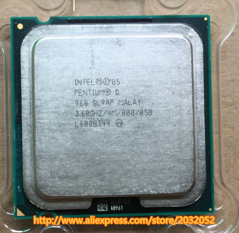 Оригинальный настольный процессор lntel PD 960 для Pentium D 4M кэш 3 60 ГГц 800 МГц LGA 775 (100%