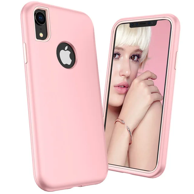 Rose Чехол для телефона s для iPhone Xs Max X XR 6 6s 8 7 Plus ударопрочный защитный чехол Гибридный жесткий резиновый защитный чехол - Цвет: Rose