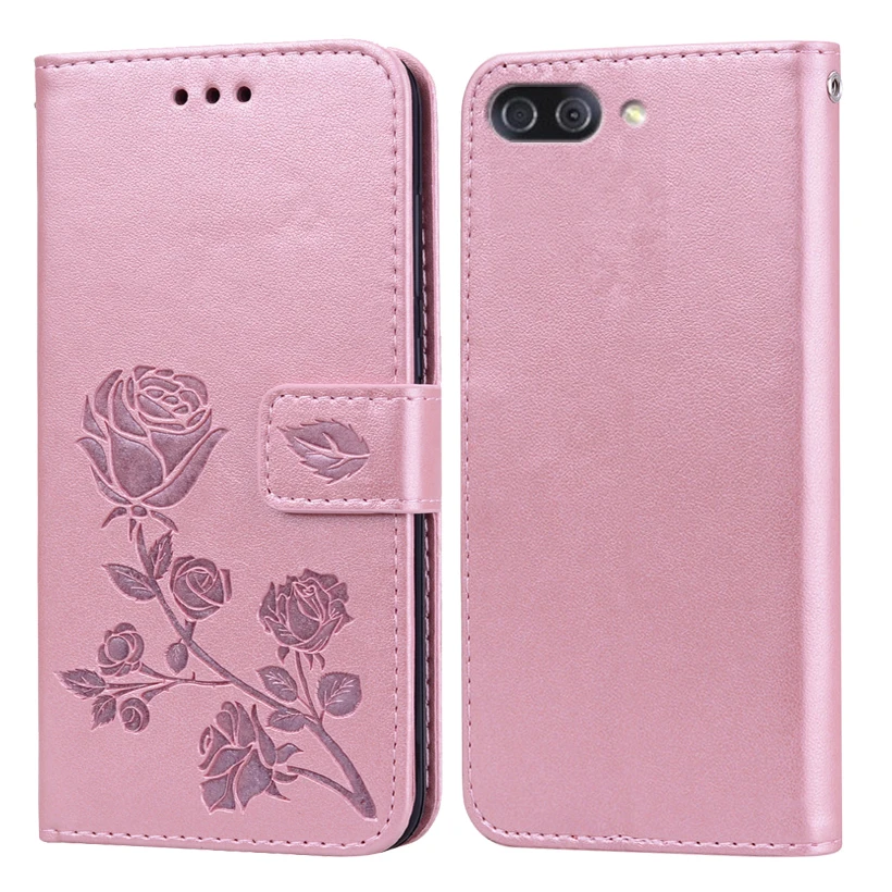 Роскошный кожаный чехол-кошелек с тиснением розы для ASUS ZenFone 4 Max ZC554KL ZC520KL ZE620KL ZC600KL