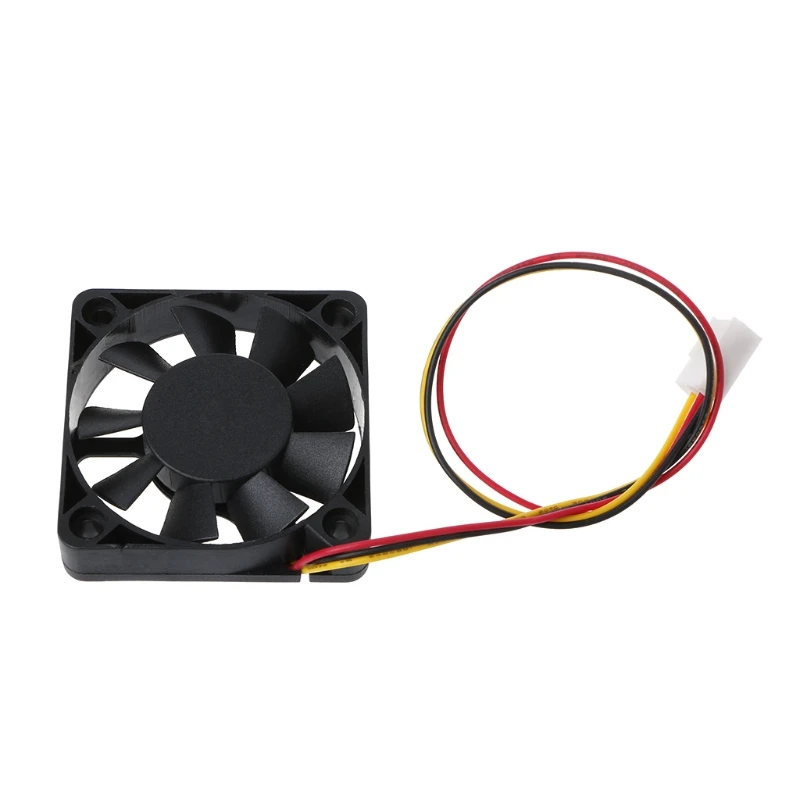 Мини 50 мм x 10 DC 12V 3Pin бесщеточный процессорный кулер 9 лепестковая Вентилятор