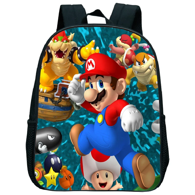14 New Hot Super Mario Smash Bros Children School Bag Baby Small School Bags Kindergarten Schoolbag Cute Kids Backpacks Kawaii - Цвет: 14
