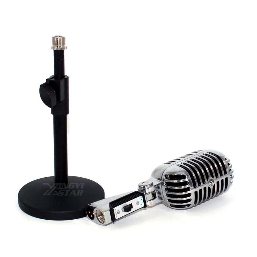 Настольный вокальный микрофон 55SH профессиональный металлический классический