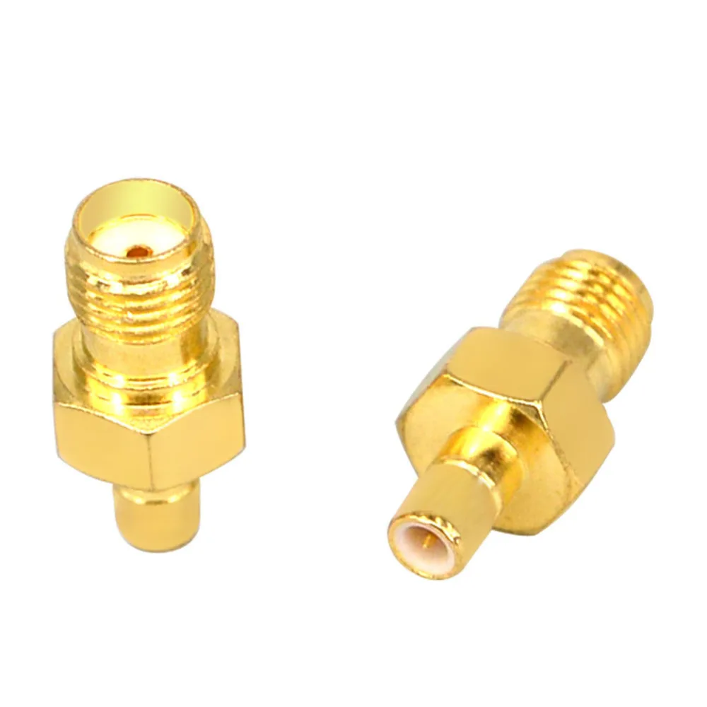 2 шт. коаксиальный переходник SMA female to SMB male RF коннектор прямой латунный