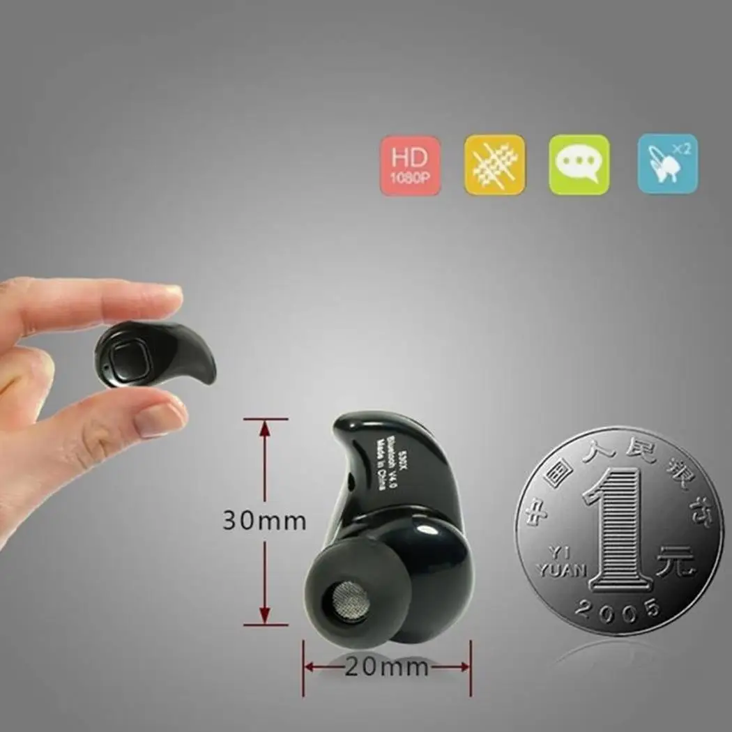 Мини стерео Bluetooth 4 1 беспроводные наушники вкладыши гарнитура 10 метров