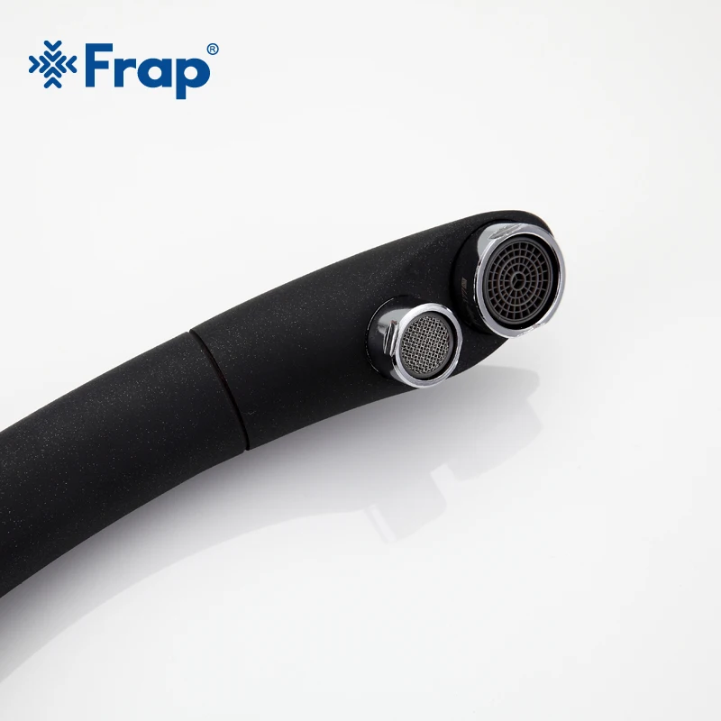 Смеситель для кухни Frap F4399 черный смеситель раковины с поворотом на 180 градусов и