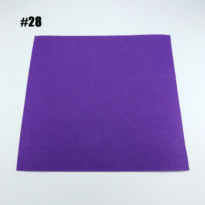 1 Sheet 30X30 см фетровая ткань 40 цветов на выбор Нетканая рукоделие DIY шитье ручная работа 1 мм Think Feltro Colth 1 лист/упаковка - Цвет: 1 Sheet