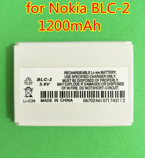 Аккумулятор New 1200 мАч BLC 2 BLC2 для NOKIA 3310 3315 3330 3335 3350 3510 3530 5510 6650|Аккумуляторы