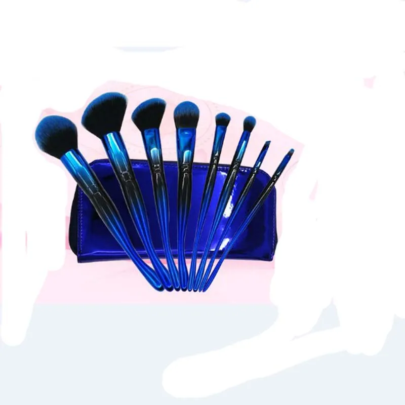 8 шт. кисти для макияжа с пластиковой ручкой|Аппликатор теней век| |