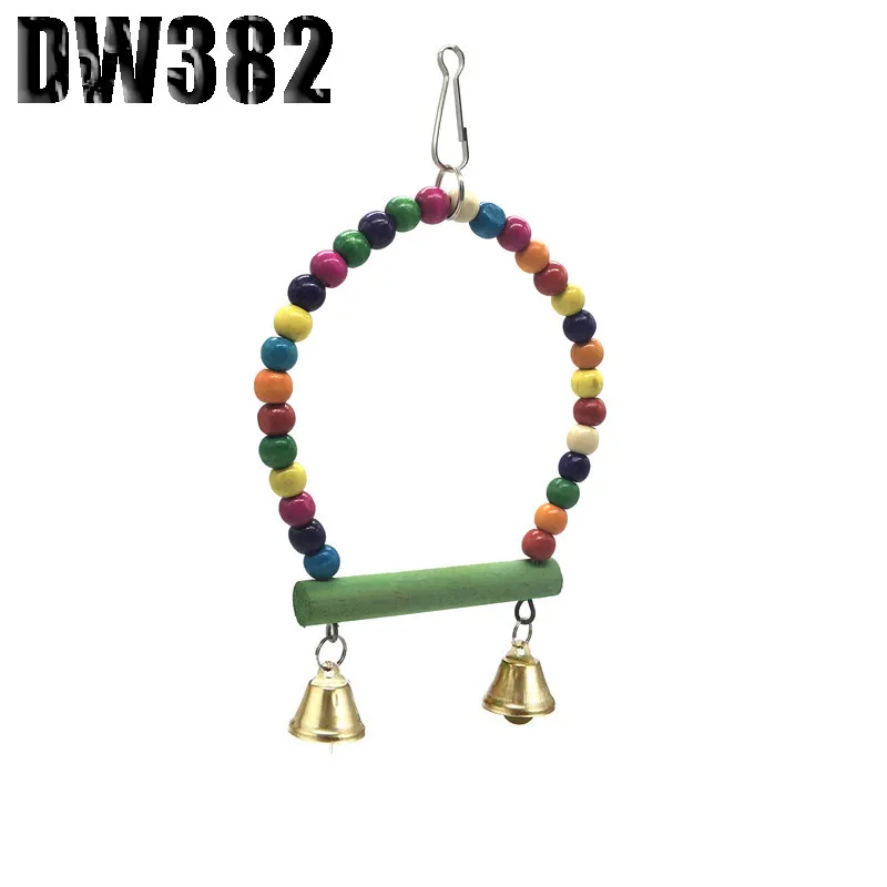 DW382 1 шт., подвесные украшения для укусов птиц, принадлежности для птиц, принадлежности для обучения, различные клетки для птиц, аксессуары для птиц, игрушки для жевания - Цвет: DW382