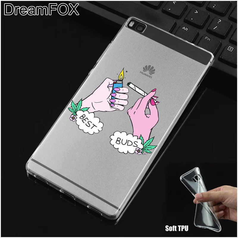 DREAMFOX M100 тонкий ручной дизайн пальца Мягкий ТПУ силиконовый чехол для Huawei P8 P9 P10 P20