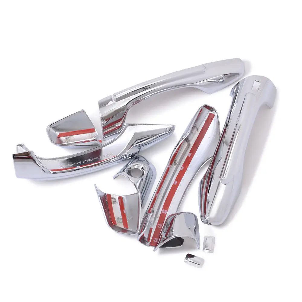 For Hyundai Santa Fe ix45 2013 2014 2015 ABS New Chrome Exterior Door Handle Cover trim Accessories Car Styling Free Shipping | Автомобили