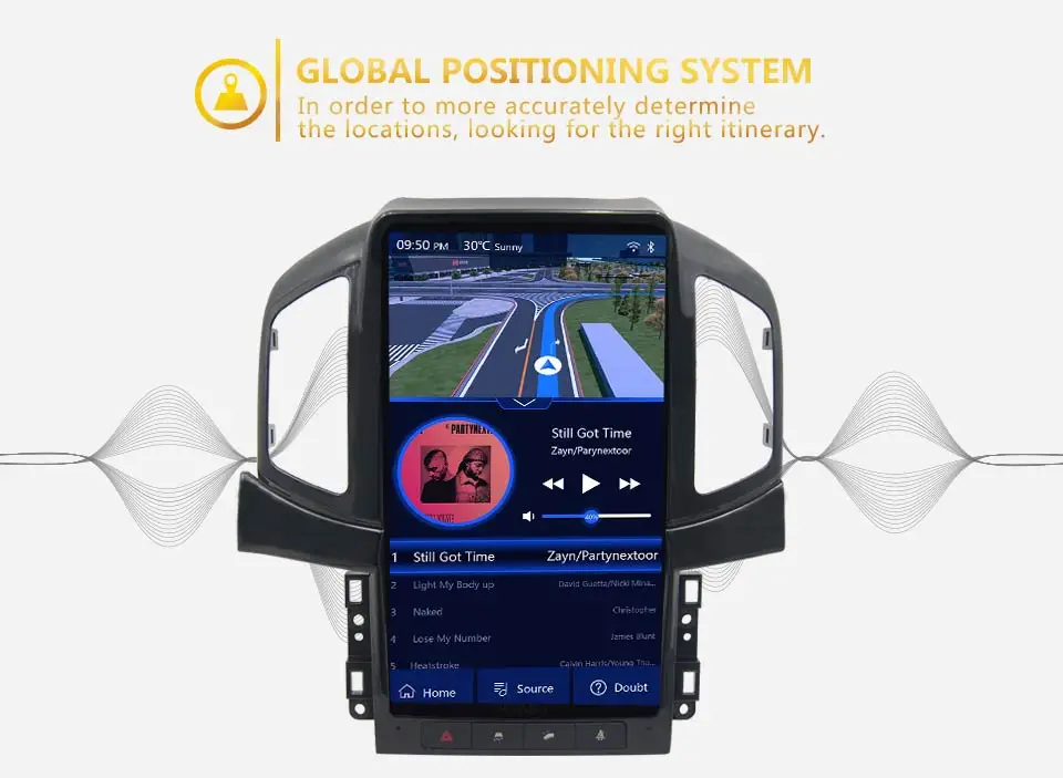 KiriNavi вертикальный экран Tesla стиль 13," Android 8,1 автомобильный dvd-плеер gps навигация автомобильный Радио для Chevrolet Captiva 2013