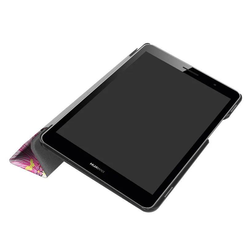 Модный чехол Funda для 2017 Huawei MediaPad T3 8 0 из искусственной кожи с подставкой Honor Play Pad 2