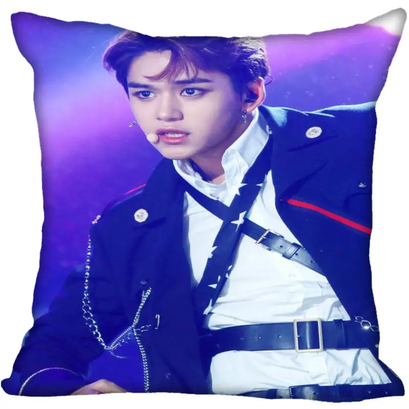 20 Fan Xi, хит, на заказ, KPOP NCT Lucas, принтованная шелковая квадратная наволочка, для дома, декоративная, на молнии, атласная наволочка(одна сторона - Цвет: 20