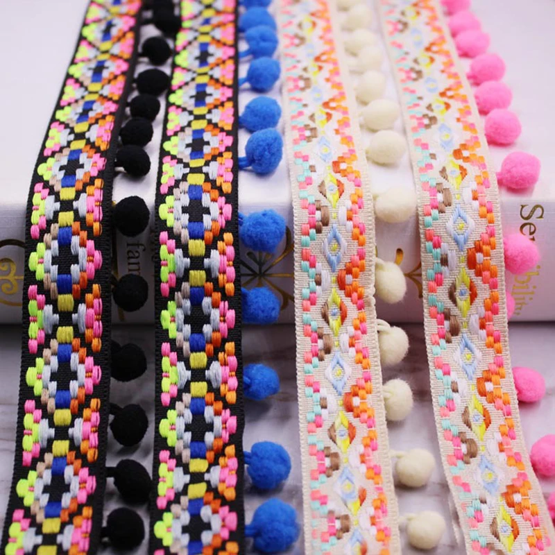 1 шт. бахрома с помпоном отделка из ткани кружевная для штор украшение сделай сам