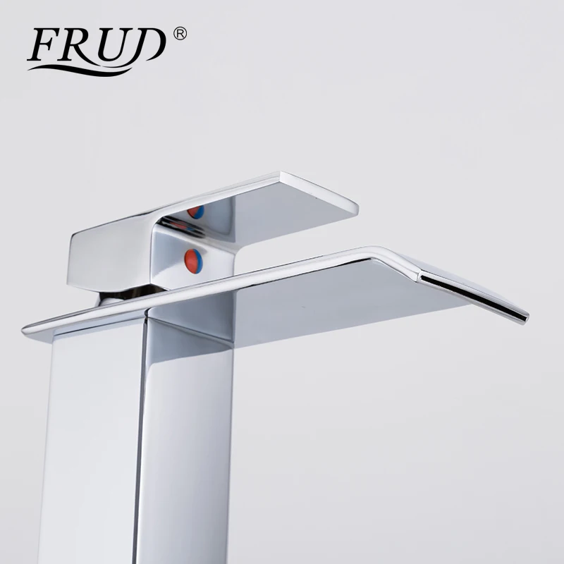 FRUD Серебряный смеситель для ванной комнаты кран экономии воды одно отверстие