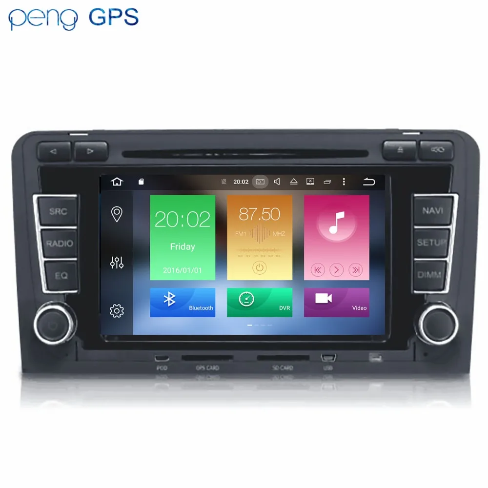 Автомобильный стерео Мультимедийный радиоприемник Android 8 1 GPS для AUDI A3 2003 2004-2005 4 Гб