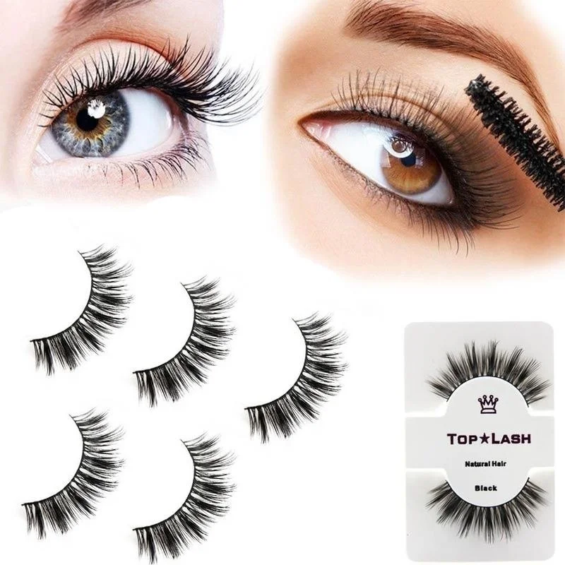 2018 Eyelashes Magnetic 3D Double Magnet Fals 1 Pair Wear Without Glue Natural Various Style Make With | Красота и здоровье