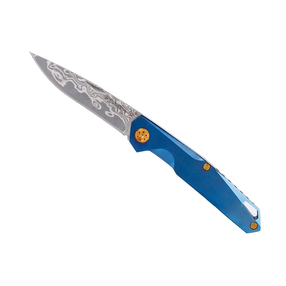 WHYEDC версия jonnyjamie UK PEN2 карманный нож из нержавеющей стали Ручка VG10 Дамасская сталь