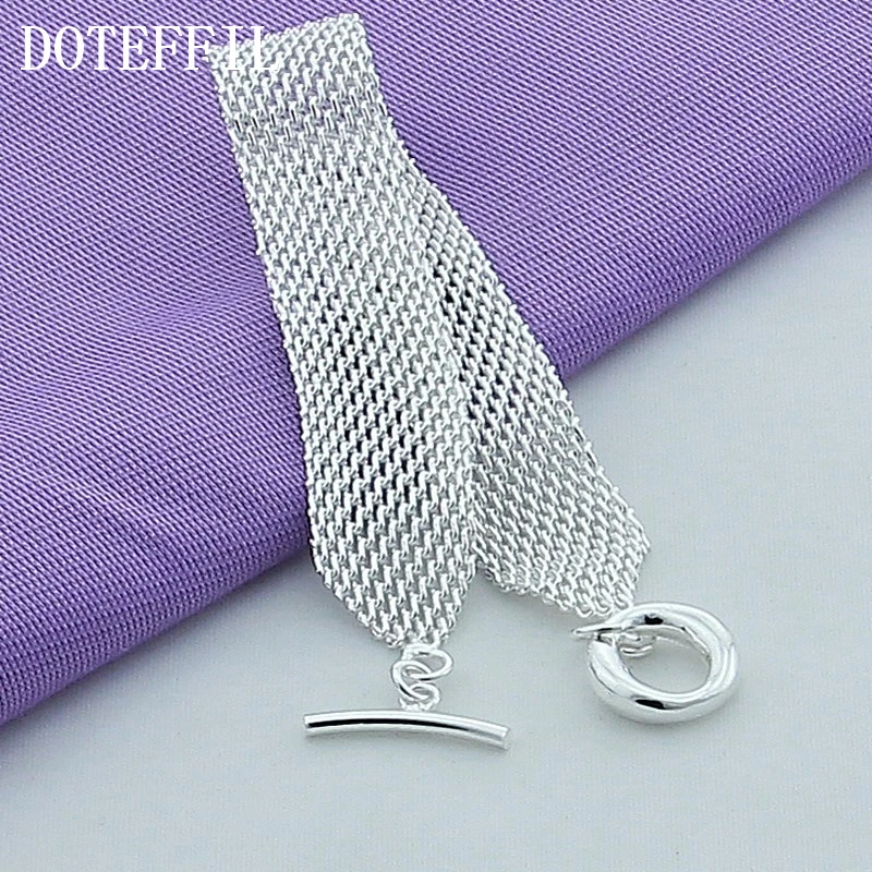Браслет DOTEFFIL из серебра 925 пробы для женщин и мужчин | Украшения аксессуары