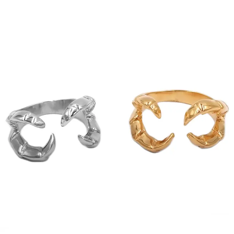 Wholesale Crab Claws Ring Stainless Steel Gold Silver Color Fashion Scorpion Biker Men Women Finger SWR0829A | Украшения и