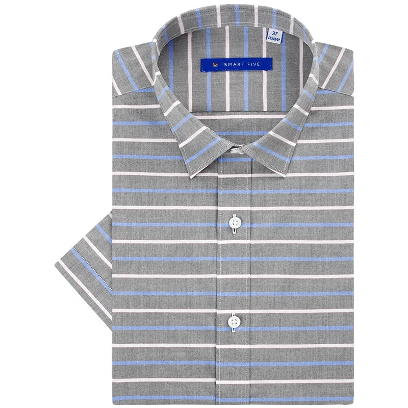 Smartfive 2017 новая летняя мужская рубашка 100% хлопок повседневная с коротким рукавом