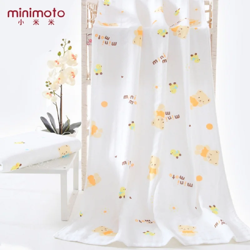 Minimoto 120*60cm Baby Towel Poncho Kids Newborn Nursing Boys Girls Washcloth Care Clothing Infant Face Towels | Мать и ребенок