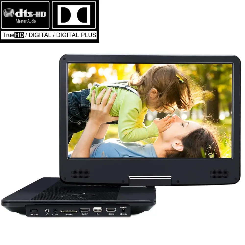 14&quot TFT Auto Tragbarer Blu-ray DVD Player 1080P HDMI TV USB Heimkino Dolby AKKU Portable | Электроника