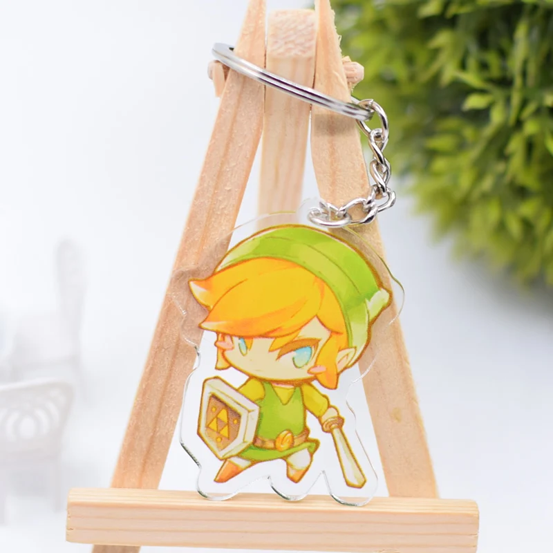20pcs Crazy Party The Legend of Zelda Action Figure Keychain 2018 New NieR Anime Peripherals Cartoon Key Chains Holder Rings | Игрушки и