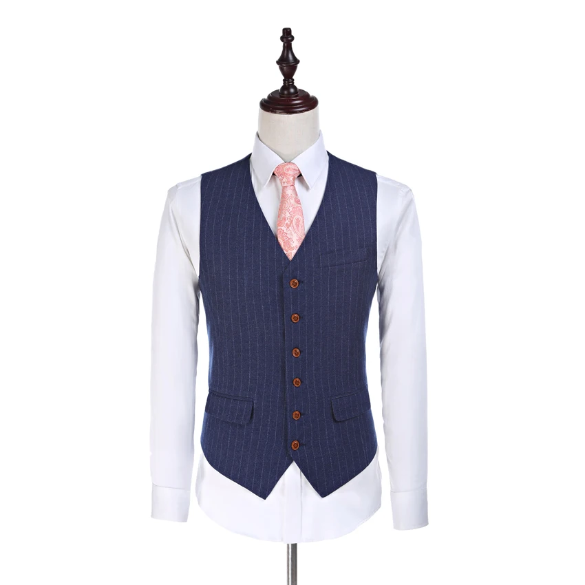 Костюм для жениха в полоску костюм свадебный костюмы из шерсти с 2 пуговицами