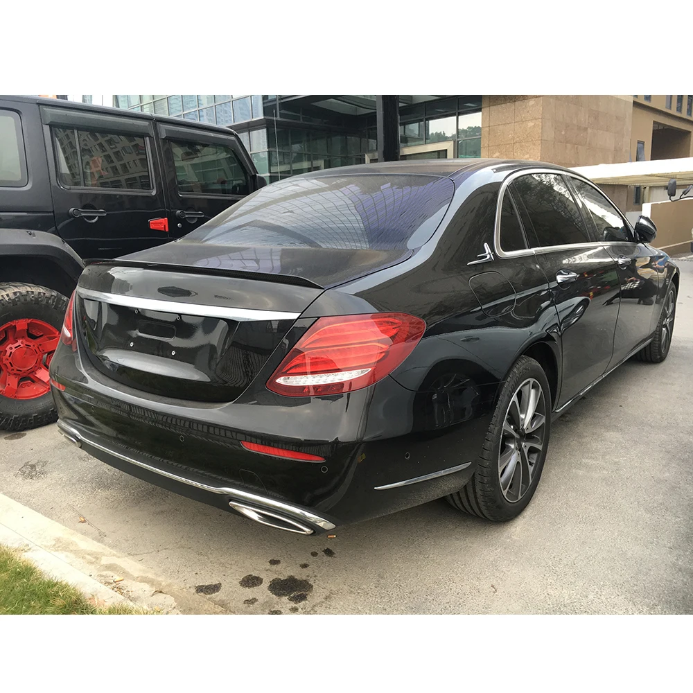 Задний спойлер багажника крыла для Mercedes-Benz E Class W213 E250 E300 E43 E63 AMG Седан 4 двери углеродное волокно/FRP