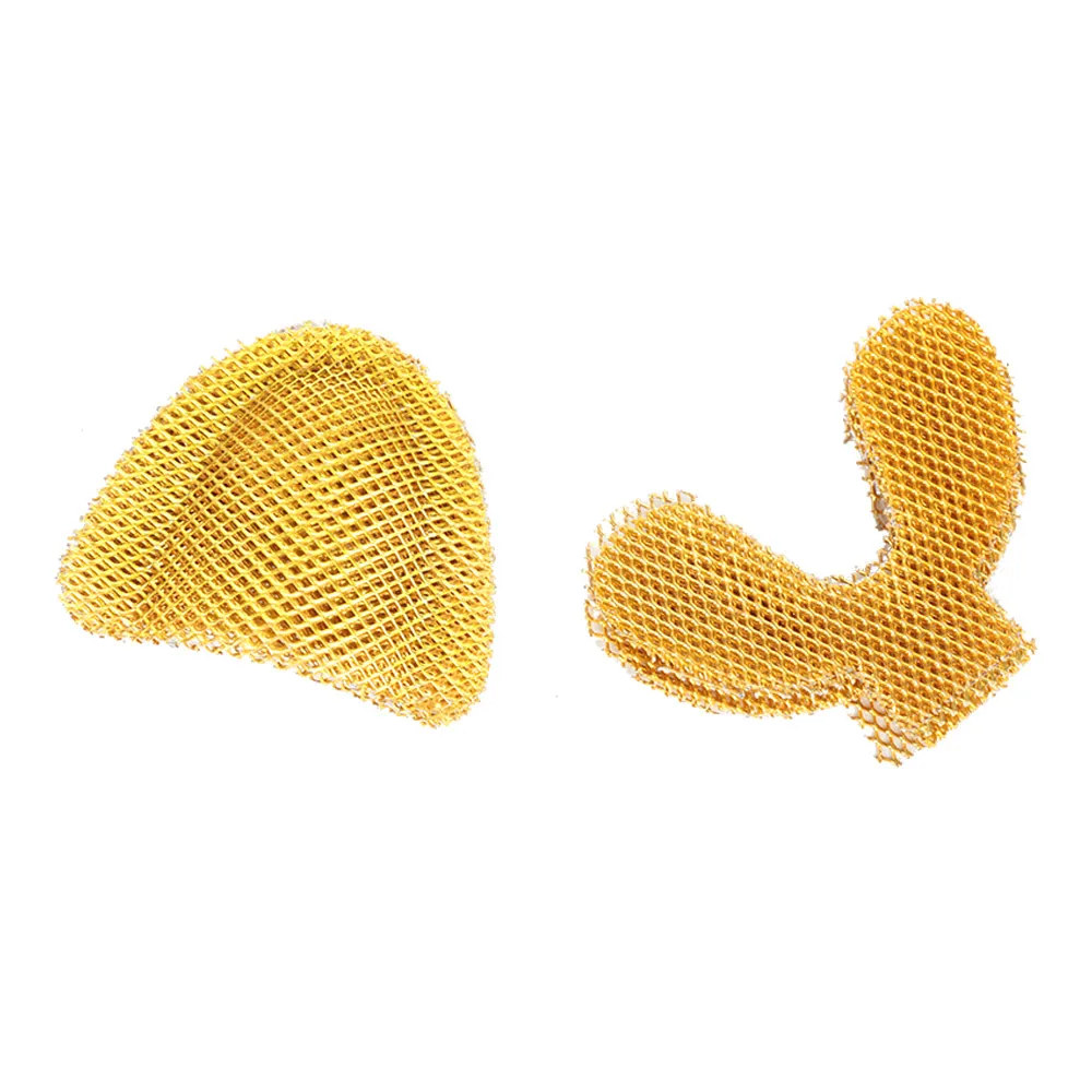 

Материалы для стоматологических протезов для лаборатории, 16 шт./8 пар, золотая металлическая сетка, верхнее и нижнее пальцевое усиление для акриловых частичных протезов