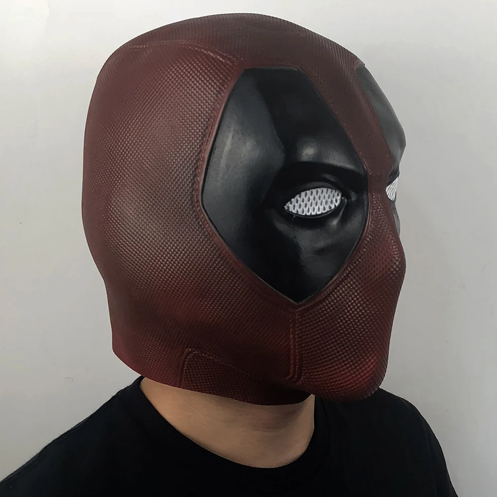 Дэдпул, косплей, маска для мужчин X-men, Уэйд Вилсон, маски супергероя, маски Дэдпул, для взрослых, латексный, полный шлем для лица, на Хэллоуин, вечерние, реквизиты, Прямая поставка