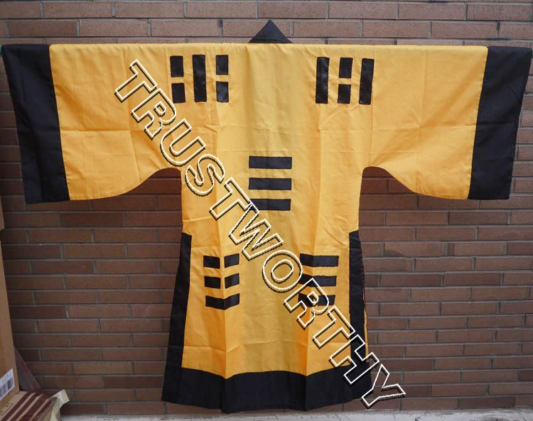 Костюмы унисекс с желтыми жрецами Тай Чи форма для боевых искусств костюмы