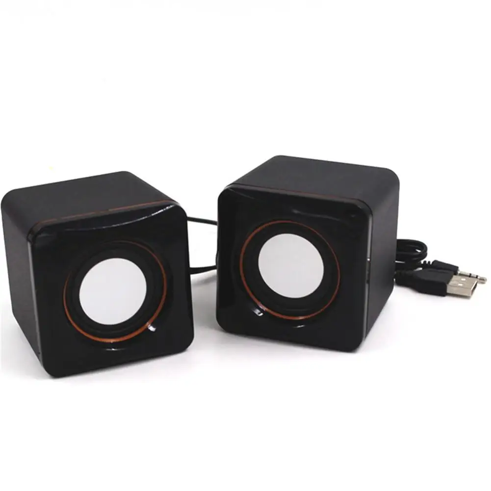 Кубическая колонка мини-портативная настольная модель USB, подходит для ноутбуков, мобильных телефонов, MP3, MP4, MP5, высокого качества.