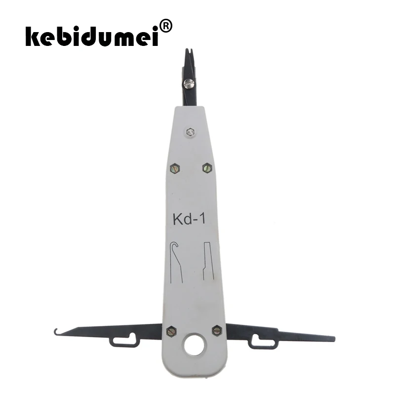 kebidumei KD-1 Network Tool Wire Cut Tool Telecom Phone Cable Cat5 RJ11 RJ45 Network Punch Down Impact Insertion For KRONE