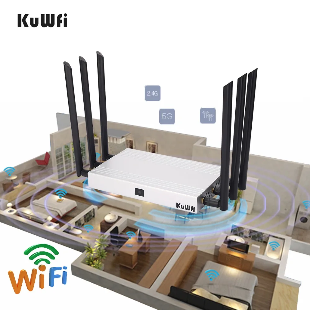 1200 Мбит/с беспроводной Wifi маршрутизатор 11AC двухдиапазонный 2 4G & 5G гигабитный