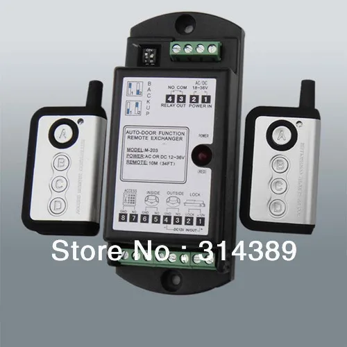 

4-step Automatic doors access control aiming wireless remote