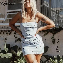 Женский облегающий сарафан Yojoceli Короткий Повседневный мини